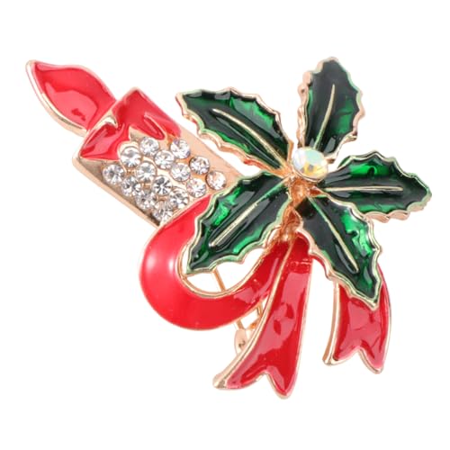 WRITWAA Weihnachtliche Brosche Cartoon Modischer Anstecker Leichte Vielseitige Kleidung Dekoration für Männer und Frauen für Festliche Partys und Accessoires von WRITWAA