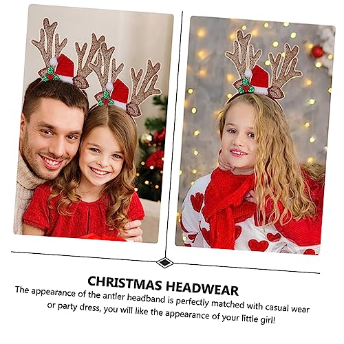 WRITWAA Weihnachtliches Rentiergeweih Haarreif für Erwachsene und Party Haaraccessoire Geeignet für Karneval Kostüm und Weihnachtsfeiern Bequemes Modisches Kopfband von WRITWAA