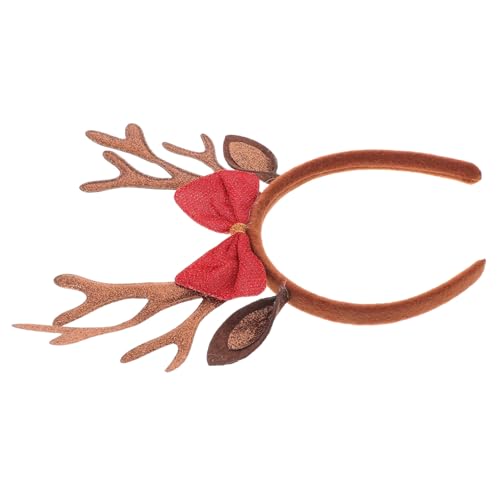 WRITWAA Festliches Weihnachts-stirnband Mit Weichen Rentierohren Und Antlers Für Junge Mädchen Und Erwachsene Bequemes Süßes Accessoire Für Feiertagsfeiern Und Kostümpartys von WRITWAA