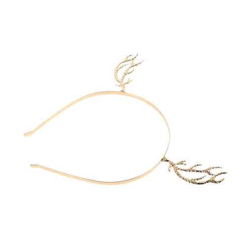 WRITWAA Haarreif Mit Glitzer-rentiergeweih Für Weihnachten Und Halloween Leichtes Stirnband Aus Langlebigem Material Festlicher Kopfschmuck Für Frauen Für Partys Und Feierlichkeiten von WRITWAA