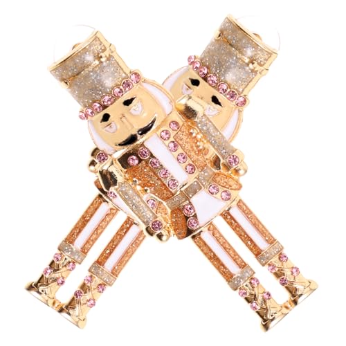 WRITWAA Weihnachtsohrringe Damen Nutcracker Ohrhänger mit Funkelnden Strasssteinen Festlicher Schmuck für Weihnachts und Silvesterpartys Modisches Accessoire WRITWAA Weihnachtsohrringe Damen Nutcracker Ohrhänger mit Funkelnden Strasssteinen Festlicher Schmuck für Weihnachts und Silvesterpartys Modisches Accessoire von WRITWAA
