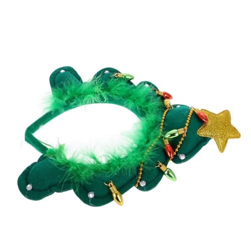 WRITWAA Xmas Haarschmuck Weihnachtsbaum Kopfbedeckung Für Frauen Und Mädchen Glitzer Haarreif Mit Glocken Party-dekoration Für Festliche Anlässe Und Familienfeiern von WRITWAA