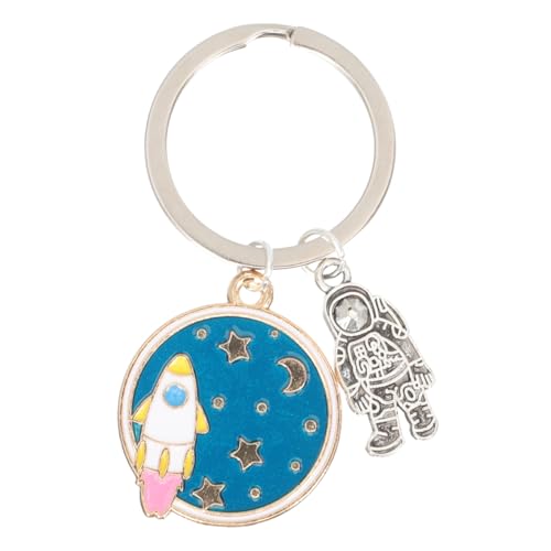 WRITWAA Alloy Astronauts Planet Schlüsselanhänger Dekorativer Für -Fans Stilvolles Design Perfektes Für Jungen Und Mädchen von WRITWAA