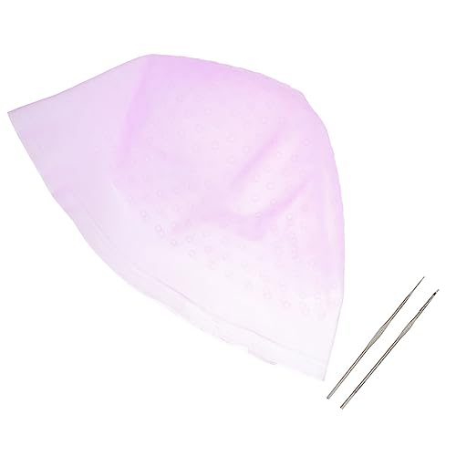 WRITWAA Wiederverwendbare Haarfärbe-kappe Aus Silikon Mit Kleinen Runden Löchern Für Highlight-farben Und Haarfärbemethoden Inklusive Häkelnadeln Für Professionelles Salon Oder von WRITWAA