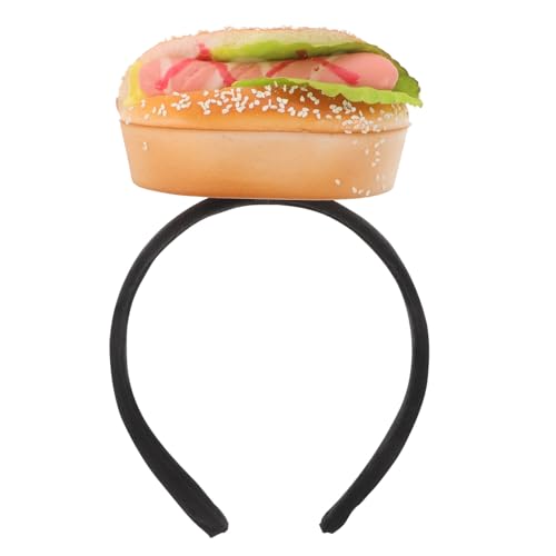 WRITWAA Witziger Food Haarreifen mit Hot Dog Design für Halloween Geburtstagsfeiern und Kostüme Foto Requisiten für Festivals WRITWAA Witziger Food Haarreifen mit Hot Dog Design für Halloween Geburtstagsfeiern und Kostüme Foto Requisiten für Festivals von WRITWAA