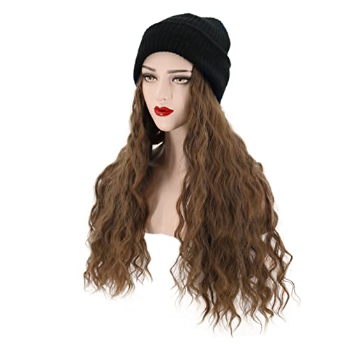WRITWAA Wollmütze Perücke Für Damen Aussehendes Haarzubehör Atmungsaktive Und Bequeme Haarschmuck Lösung Für Partys Cosplay Und Täglichen von WRITWAA