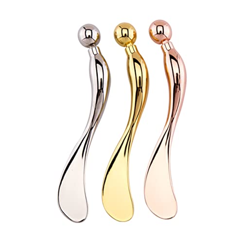 WRITWAA Cremelöffel Aus Zinklegierung Augenmassage-tool Metall-make-up-löffel Zur Linderung Von Augenermüdung Schönheitswerkzeug Für Gesichtspflege von WRITWAA