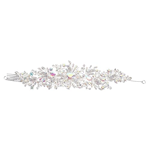 WRITWAA dekorative Haarkämme Kopfbedeckung Haarschmuck für die Hochzeit Strass-Haarnadel Brautkamm haar spangen haarclips Haarzubehör für Mädchen braut kopfschmuck Strasssteine Silver WRITWAA dekorative Haarkämme Kopfbedeckung Haarschmuck für die Hochzeit Strass-Haarnadel Brautkamm haar spangen haarclips Haarzubehör für Mädchen braut kopfschmuck Strasssteine Silver von WRITWAA