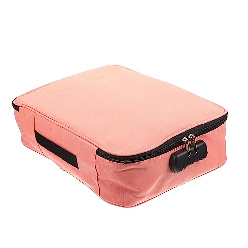 WRITWAA Faltbare Dokumentenbox Mit Schloss Feuerfest Und Mehrschichtig Für Zuhause Und Reisen Praktische Aufbewahrung Für Wichtige Unterlagen Und Karten Lagig von WRITWAA