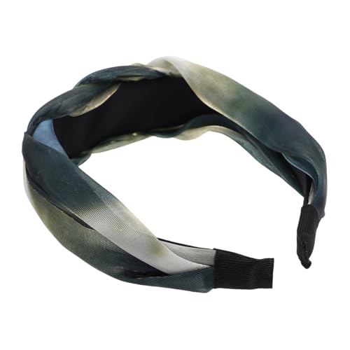 WRITWAA Haarband Breit Geflochten Für Damen Langhaar Sommer Accessoires Verstellbar Yoga Stirnband Modefrisur von WRITWAA