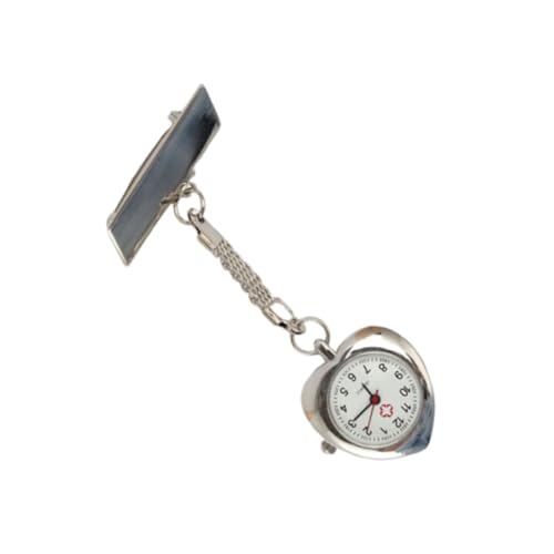 WRITWAA hängende Taschenuhr Herzförmige Krankenschwesteruhr Klassische Taschenuhr für medizinisches Personal Schwesterntisch Afrikanischer Schmuck für Frauen medizinische Uhr tragbar von WRITWAA