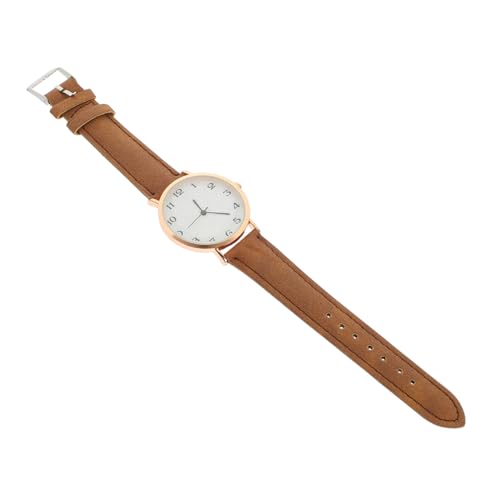WRITWAA mattierte Quarzuhr dekorative Uhr Trainingsuhr für Frauen ansehen einstellbar Sportarmbanduhr pro Watch Watches Armbanduhr für Studenten Armbanduhr Knopfbatterie Brown von WRITWAA