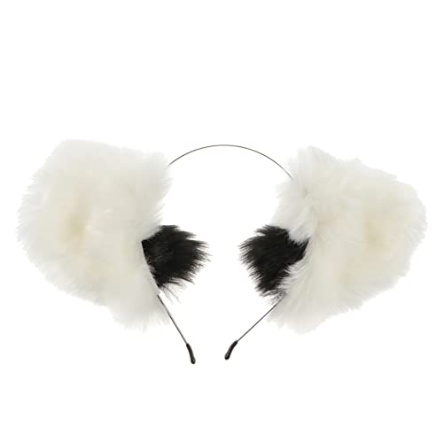 WRITWAA Plüsch Katzenohren Haarband Kopfbedeckung Kreatives Haar Ornament Festival Party Kopfschmuck Performance-haarbandädchen von WRITWAA