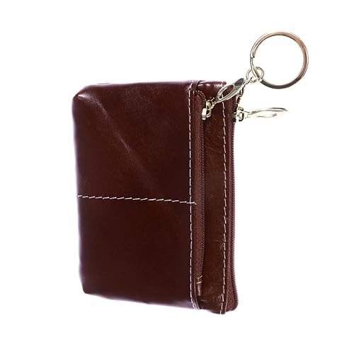 WRITWAA Damen-geldbörse Aus Leder Mit Schlüssel Geldbörse Brieftasche Mit Doppelreißverschluss Tasche Für Schule Einkaufen Arbeit von WRITWAA