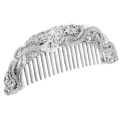 WRITWAA Schmuckkamm Aus Weißkupfer Mit Vintage-dekor Friseurbedarf Für Männer Und Frauen Haarkamm Zum Styling Und Pflegen Von Nassem Haar Lockigem Und Glattem Haar Japanischer Kamm Als von WRITWAA