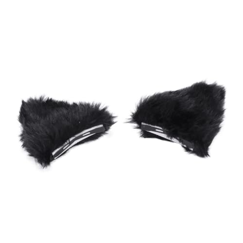 WRITWAA Kopfbedeckung mit Katzenohren Katzenhaarspangen Süße Lolita-cosplay-haarspange Plüsch-haarspange Party-kopfschmuck für Cosplay WRITWAA Kopfbedeckung mit Katzenohren Katzenhaarspangen Süße Lolita-cosplay-haarspange Plüsch-haarspange Party-kopfschmuck für Cosplay von WRITWAA