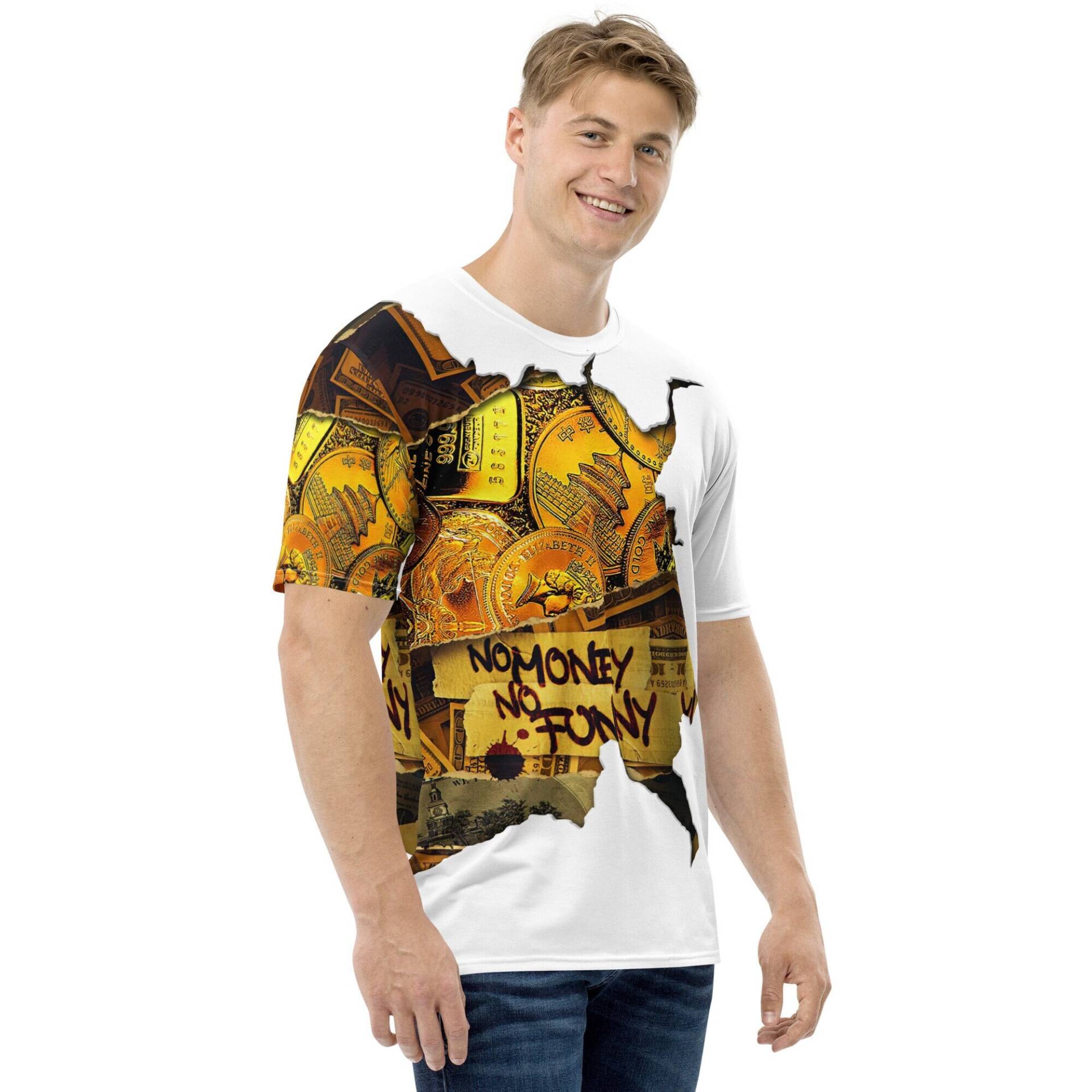 Herren-T-Shirt Dollar-Gold Print Herren-T-Shirt Dollar-Gold Print von WRLuxuryGermany