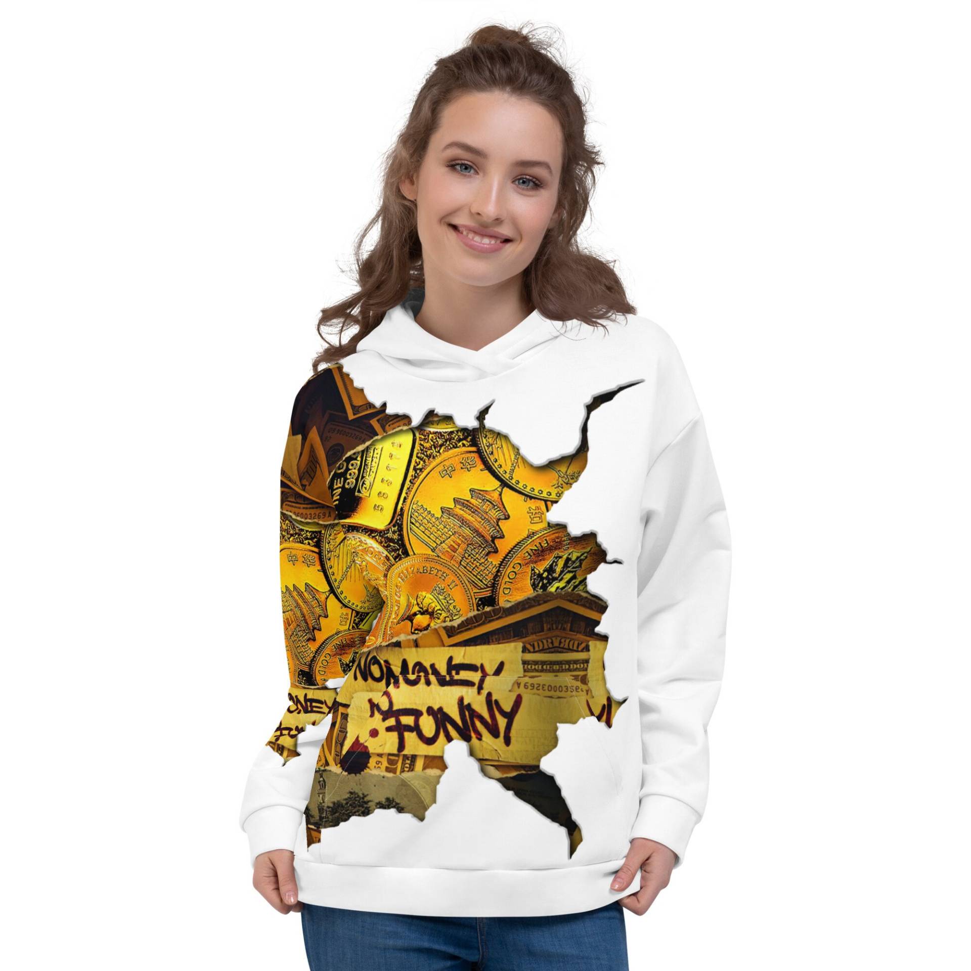 Hoodie Unisex Dollar-Gold Print Hoodie Unisex Dollar-Gold Print von WRLuxuryGermany