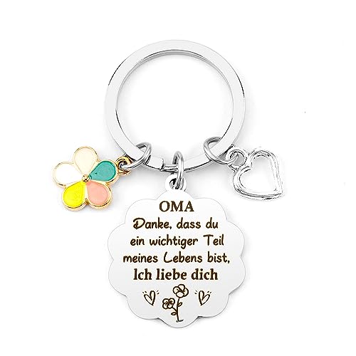 WRNZL Oma Geschenk, Muttertagsgeschenk für Oma, Oma Geschenk Geburtstag, Geschenke für Oma, Geschenk Oma, Schlüsselanhänger Oma, Geschenk für Oma, Beste Oma Geschenke, Oma Geschenk Weihnachten von WRNZL