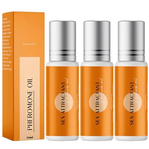 Roller Ball ParfüM FüR MäNner Und Frauen,Pheromon-ParfüM Damen Perfume Oil,Tragbarer Duft FüR Frauen,Eine Lang Anhaltende Duftnote Zu Erzielen (3pcs) von WRQNKAJT