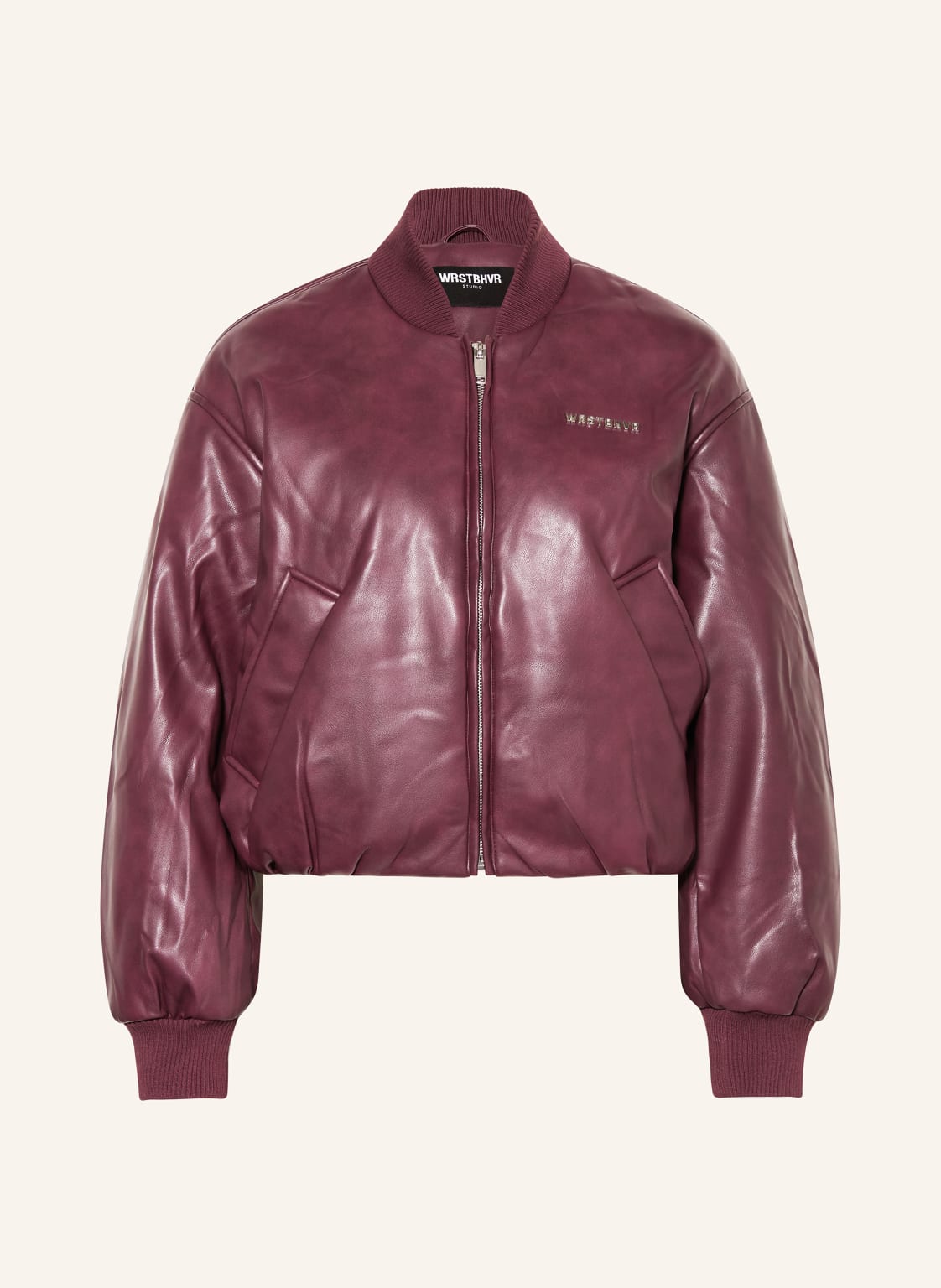 Wrstbhvr Blouson Hega v2 In Lederoptik rot von WRSTBHVR