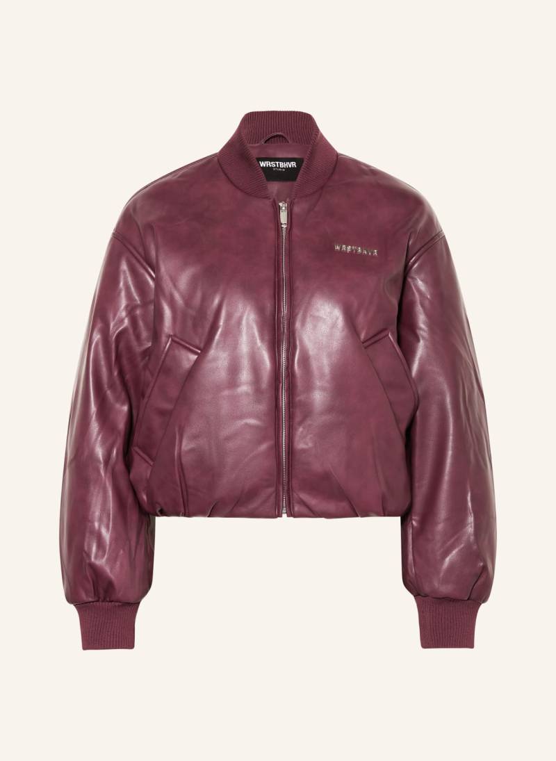 Wrstbhvr Blouson Hega v2 In Lederoptik rot von WRSTBHVR