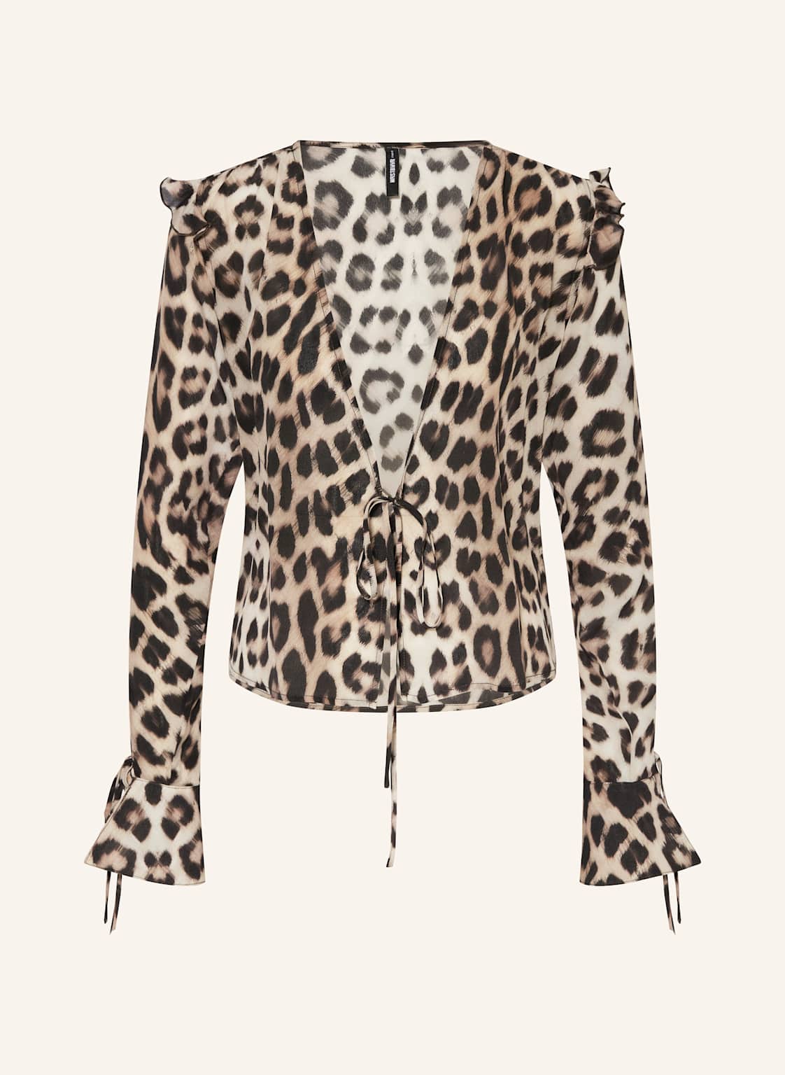 Wrstbhvr Bluse Omba Mit Volants Aus Seide braun von WRSTBHVR