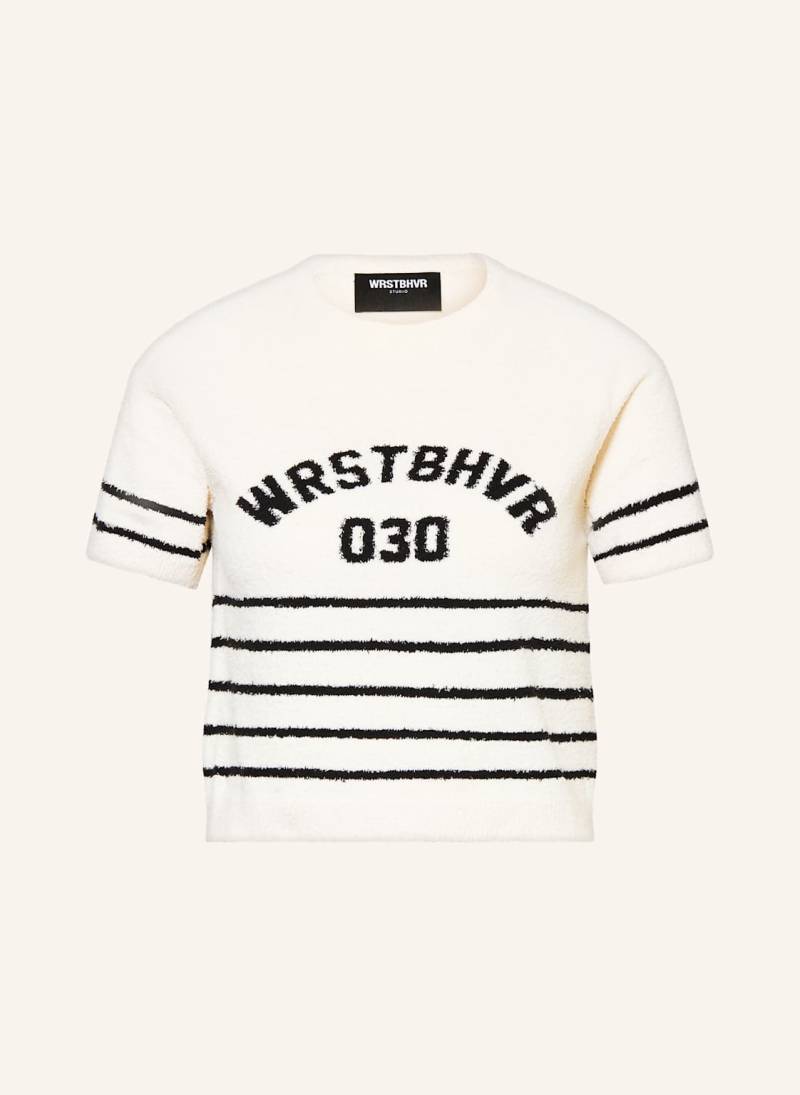 Wrstbhvr Cropped-Strickshirt Mady weiss von WRSTBHVR