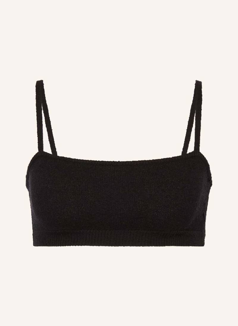 Wrstbhvr Cropped-Stricktop Luisa schwarz von WRSTBHVR