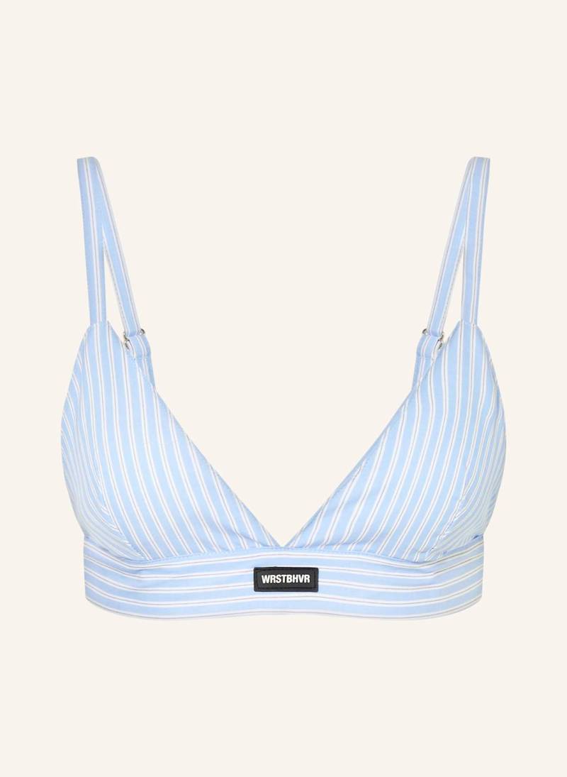 Wrstbhvr Cropped-Top Fritzi blau von WRSTBHVR