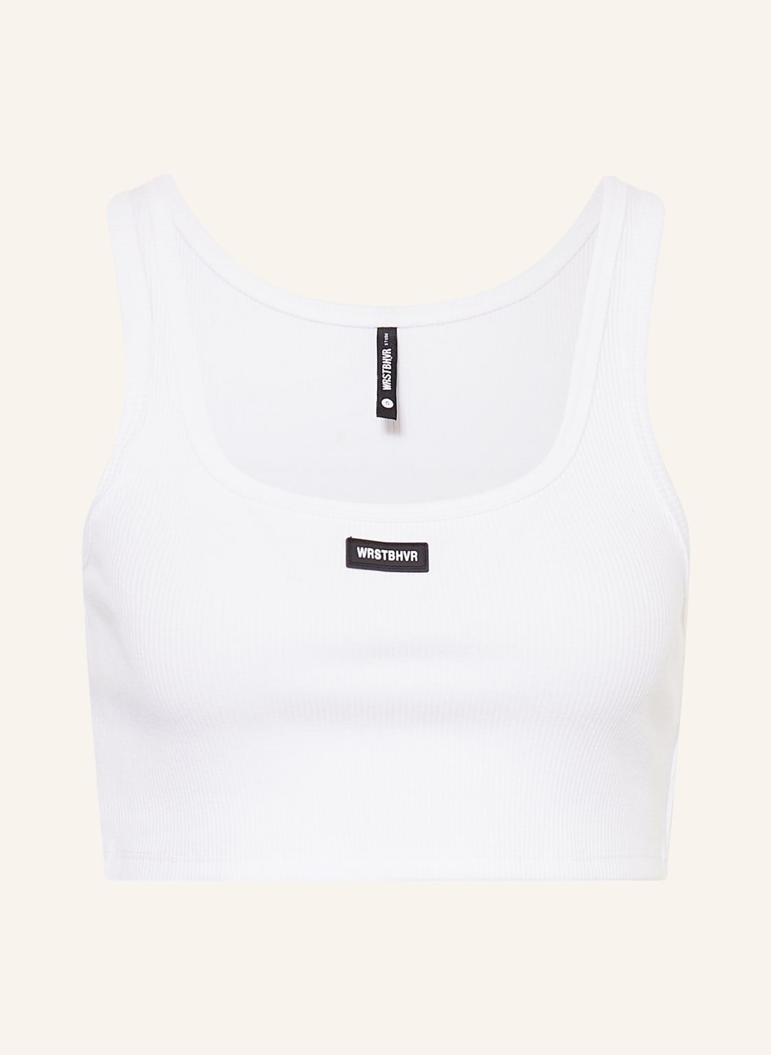 Wrstbhvr Cropped-Top Jetty weiss von WRSTBHVR