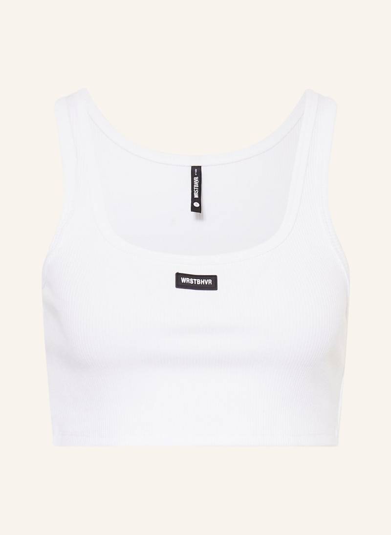 Wrstbhvr Cropped-Top Jetty weiss von WRSTBHVR