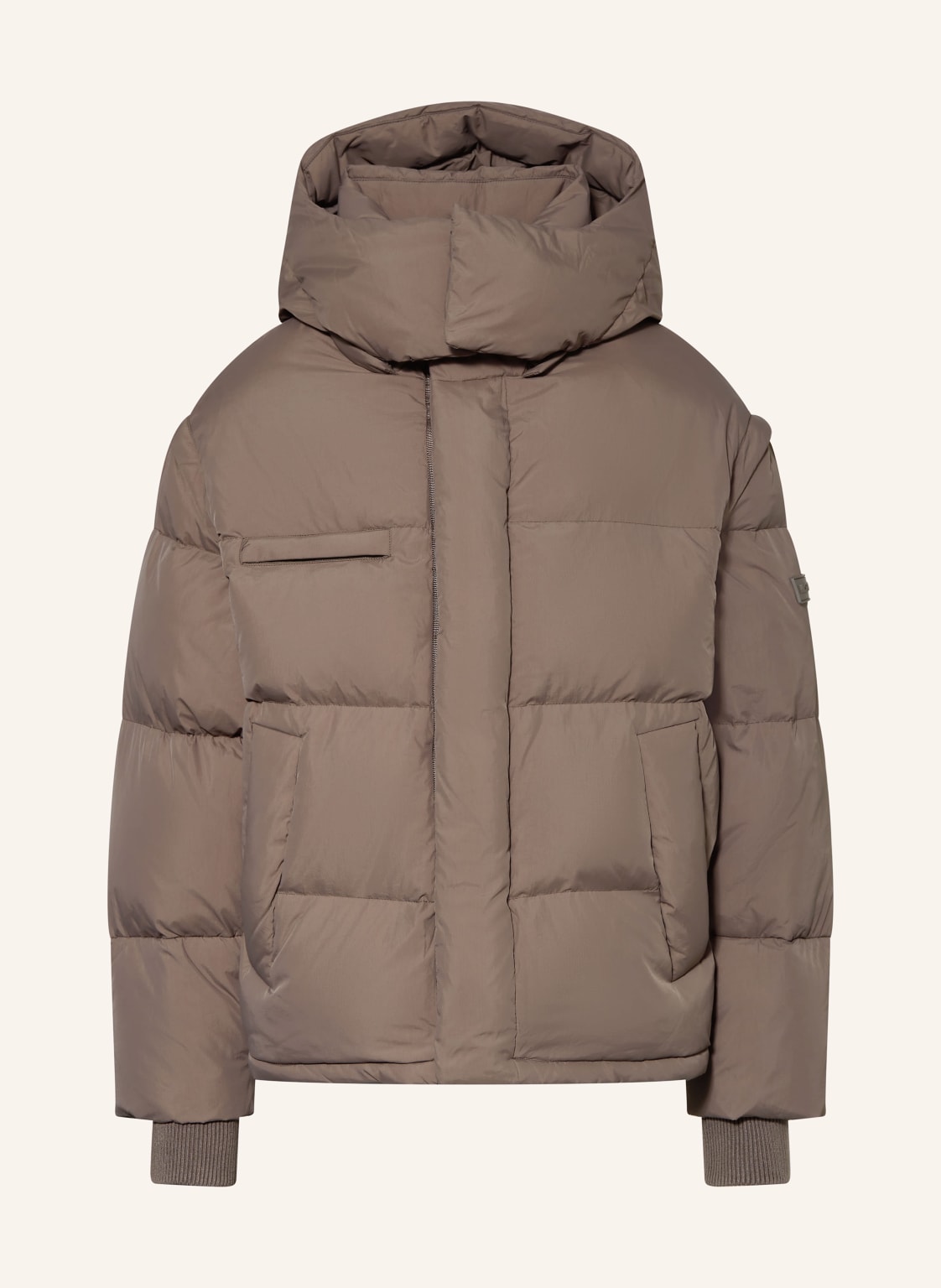 Wrstbhvr Daunenjacke Dave v2 Mit Abnehmbaren Ärmeln Und Kapuze beige von WRSTBHVR