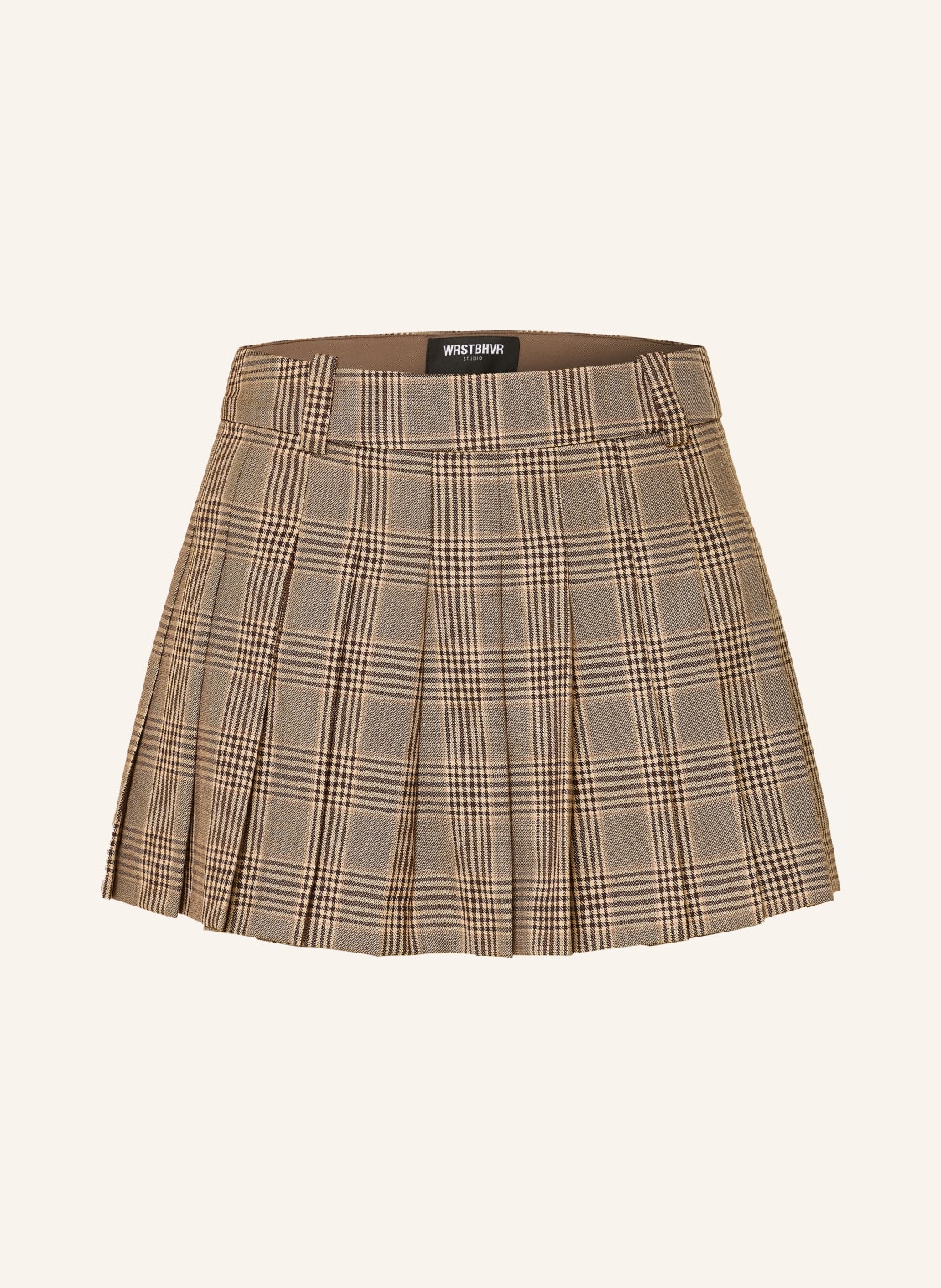 Wrstbhvr Faltenrock Nuria braun von WRSTBHVR