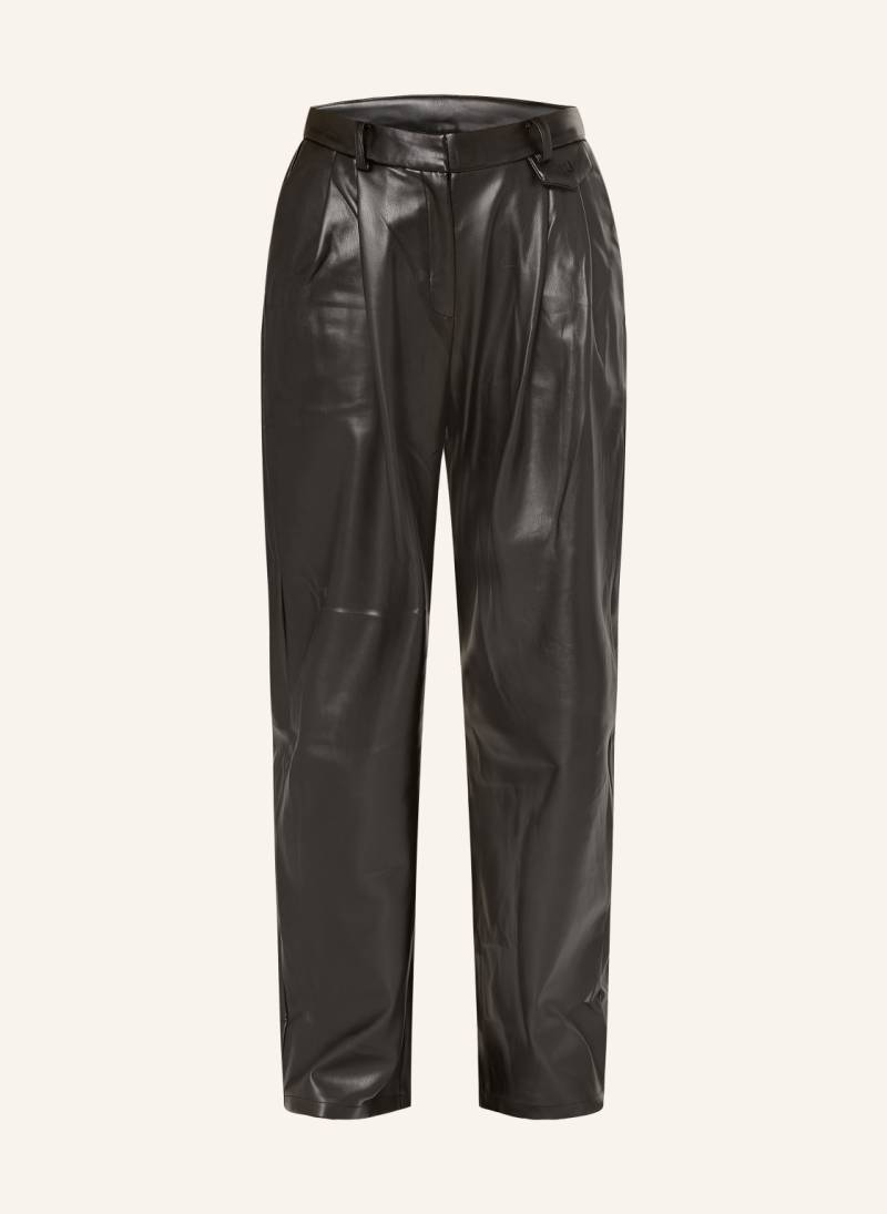 Wrstbhvr Hose Hanka In Lederoptik schwarz von WRSTBHVR