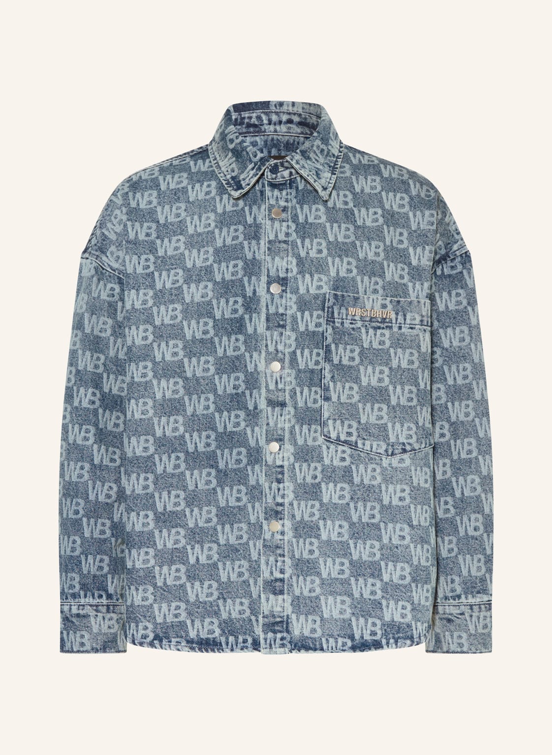 Wrstbhvr Jeans-Overshirt Largo blau von WRSTBHVR