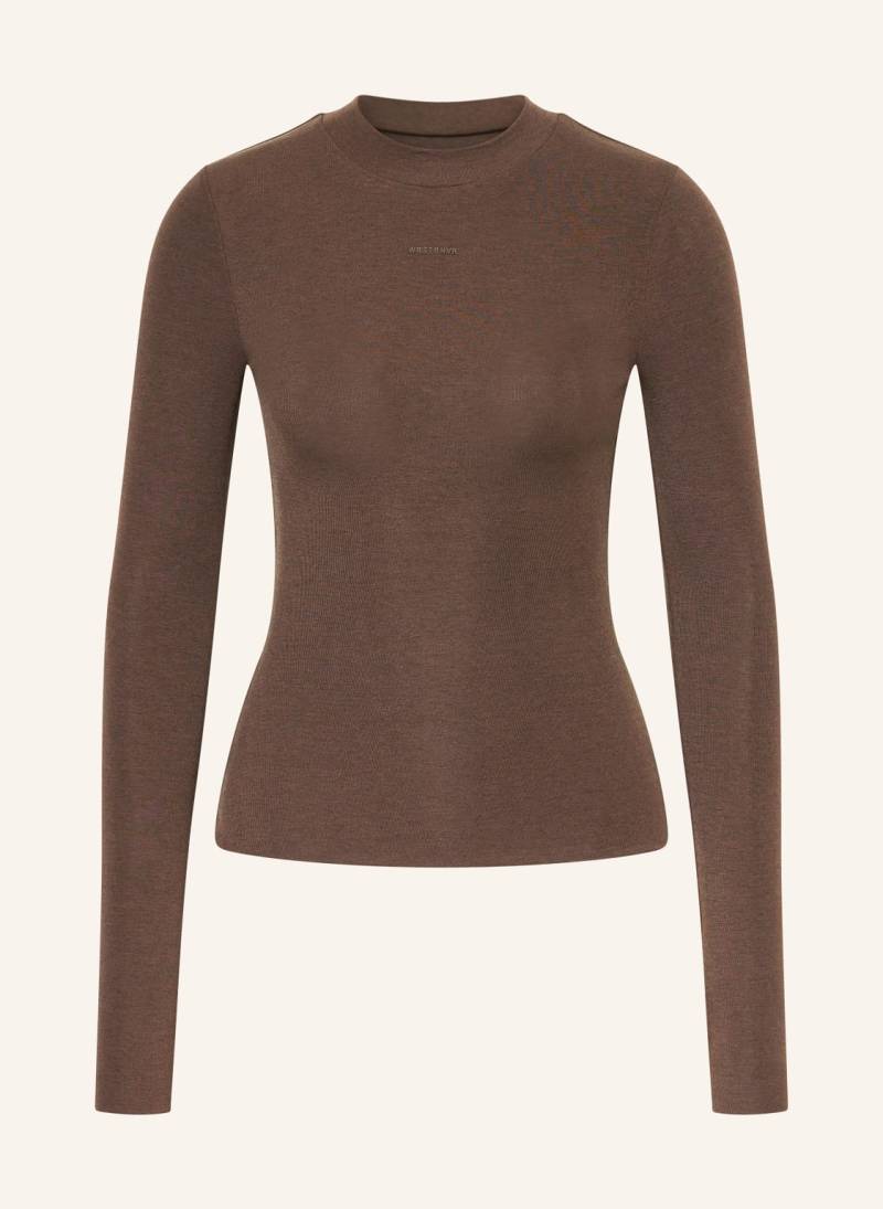 Wrstbhvr Longsleeve Amber braun von WRSTBHVR