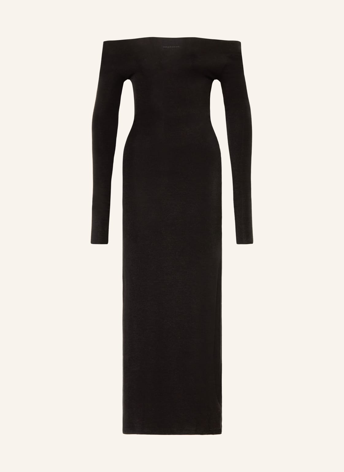 Wrstbhvr Off-Shoulder-Kleid Amber Aus Jersey schwarz von WRSTBHVR