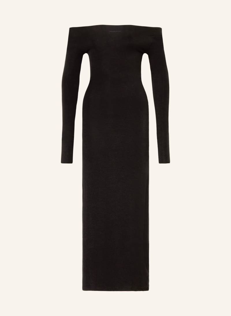Wrstbhvr Off-Shoulder-Kleid Amber Aus Jersey schwarz von WRSTBHVR