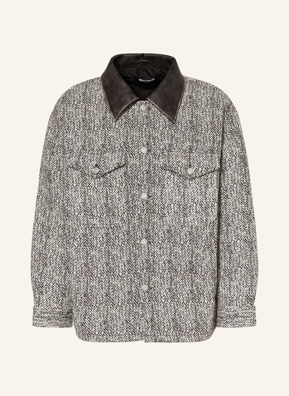 Wrstbhvr Overshirt Chung schwarz von WRSTBHVR