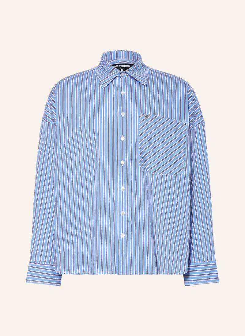 Wrstbhvr Oversized-Hemd Almaron Comfort Fit blau von WRSTBHVR