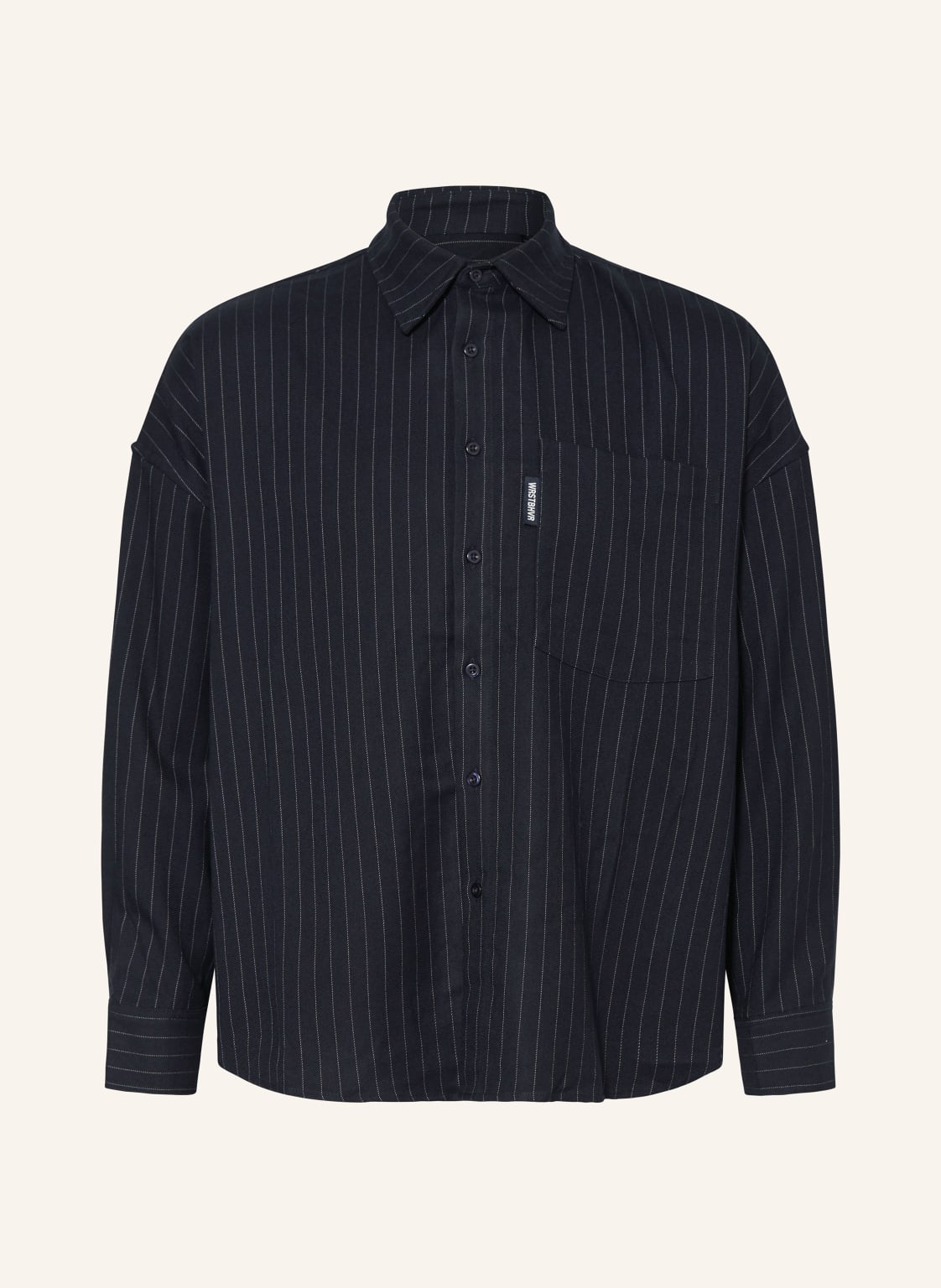 Wrstbhvr Oversized-Hemd Amal Comfort Fit blau von WRSTBHVR