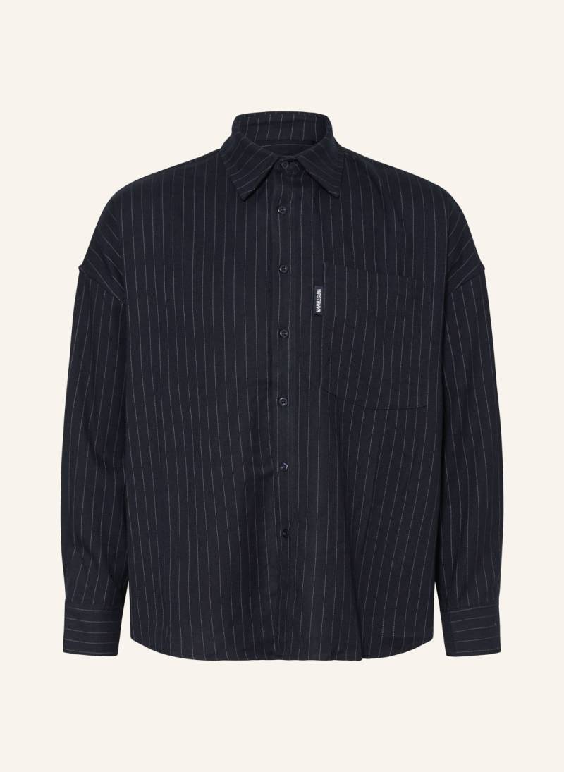 Wrstbhvr Oversized-Hemd Amal Comfort Fit blau von WRSTBHVR