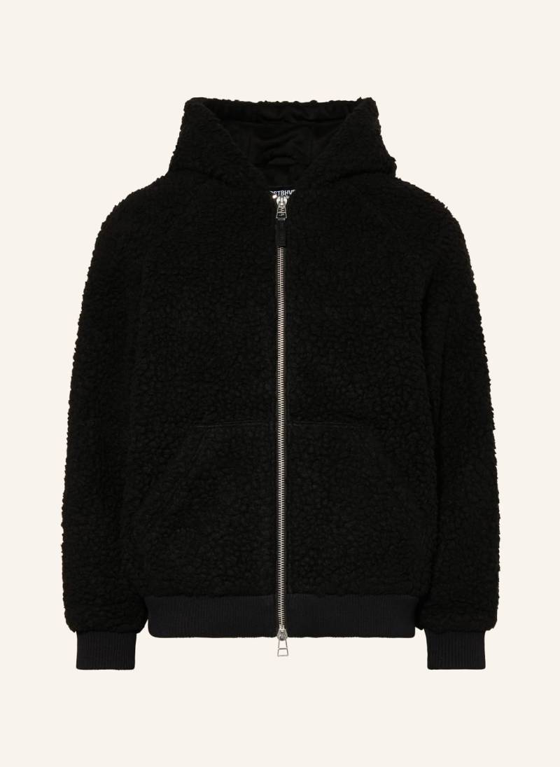 Wrstbhvr Oversized-Jacke Hayal Aus Teddyfell schwarz von WRSTBHVR