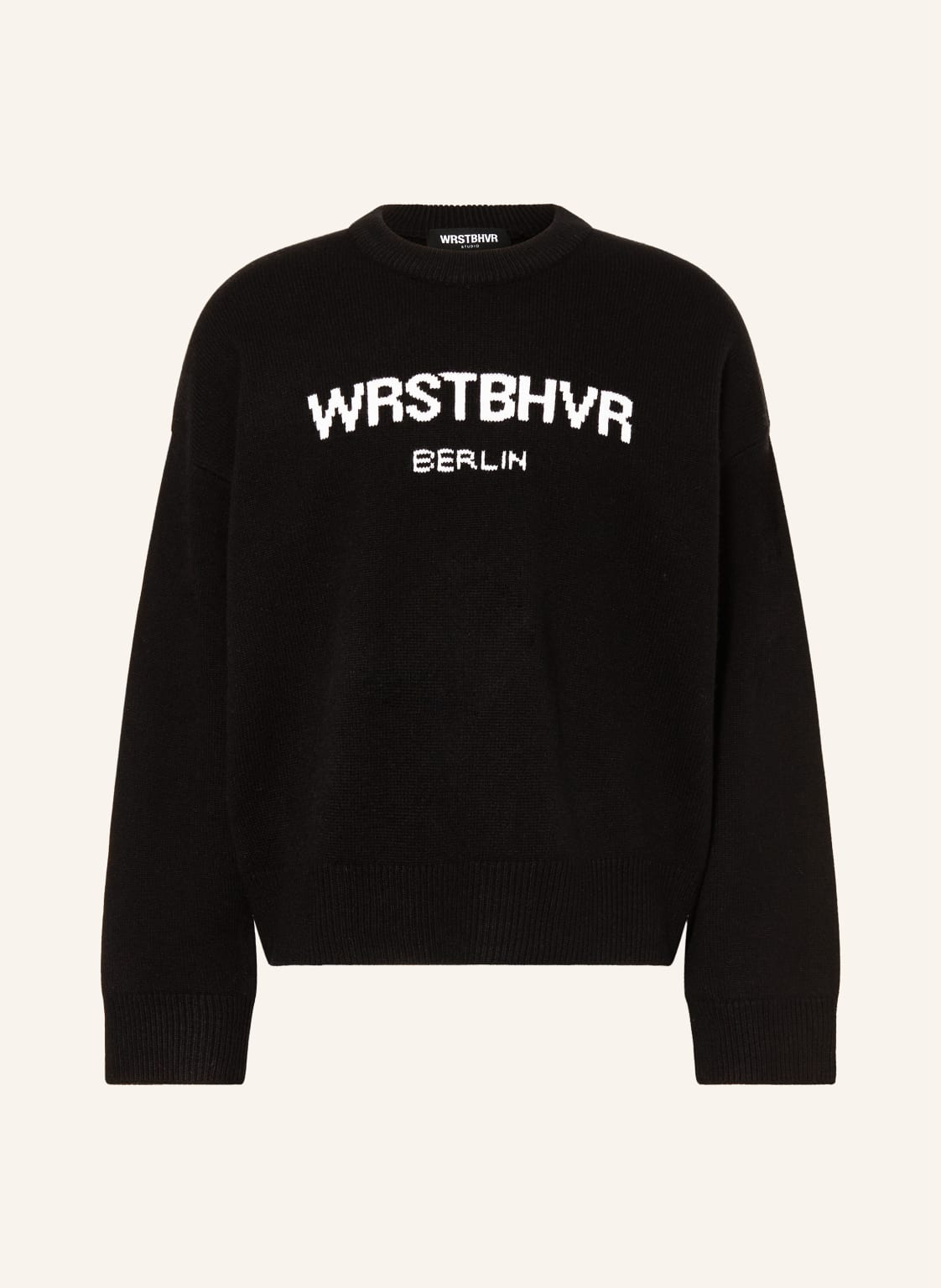 Wrstbhvr Oversized-Pullover Eliam schwarz von WRSTBHVR