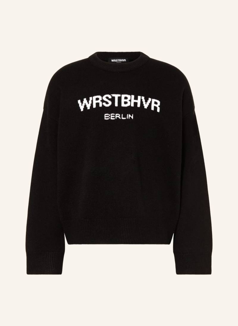 Wrstbhvr Oversized-Pullover Eliam schwarz von WRSTBHVR