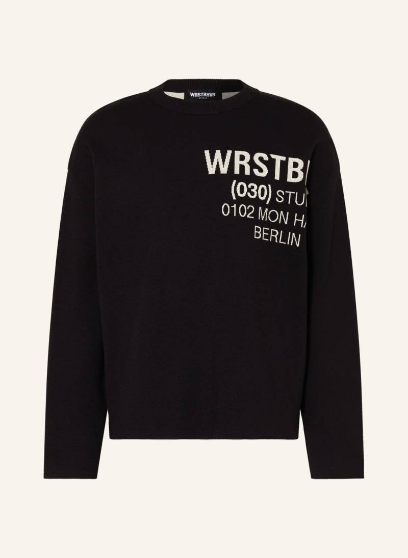 Wrstbhvr Oversized-Pullover Nieo Knit schwarz von WRSTBHVR