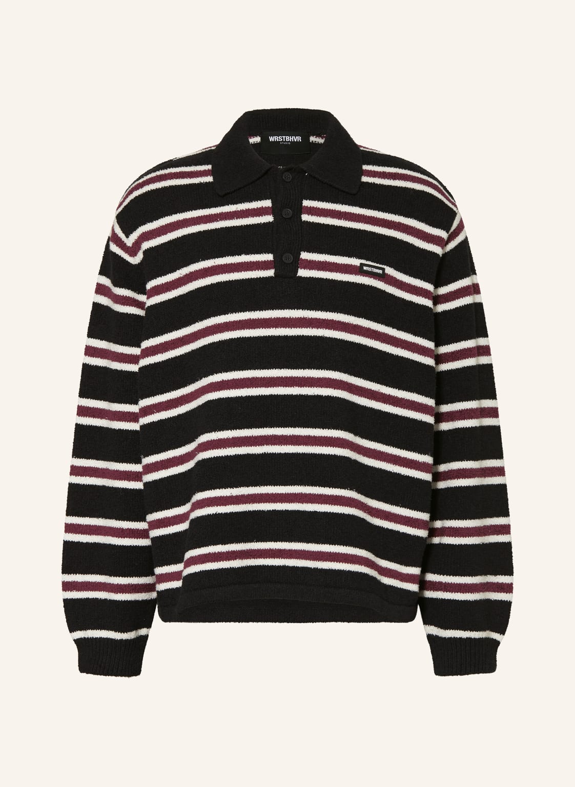 Wrstbhvr Oversized-Pullover Seth v2 schwarz von WRSTBHVR