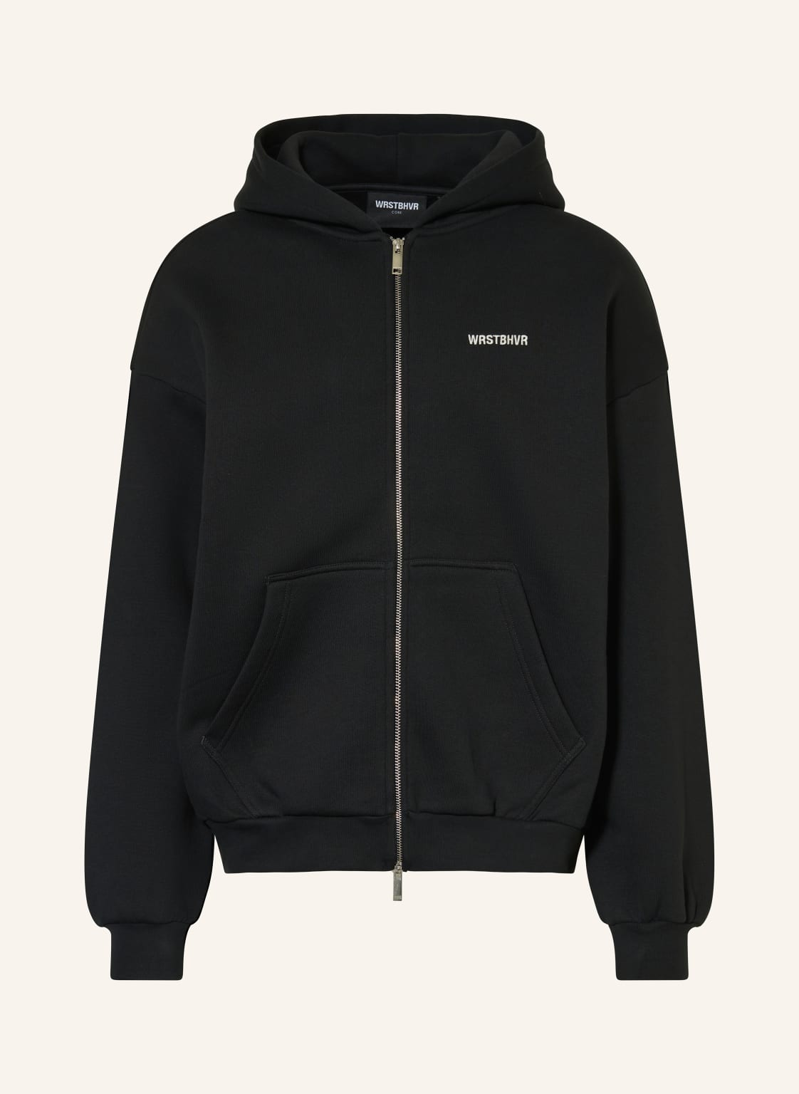 Wrstbhvr Oversized-Sweatjacke Diago schwarz von WRSTBHVR