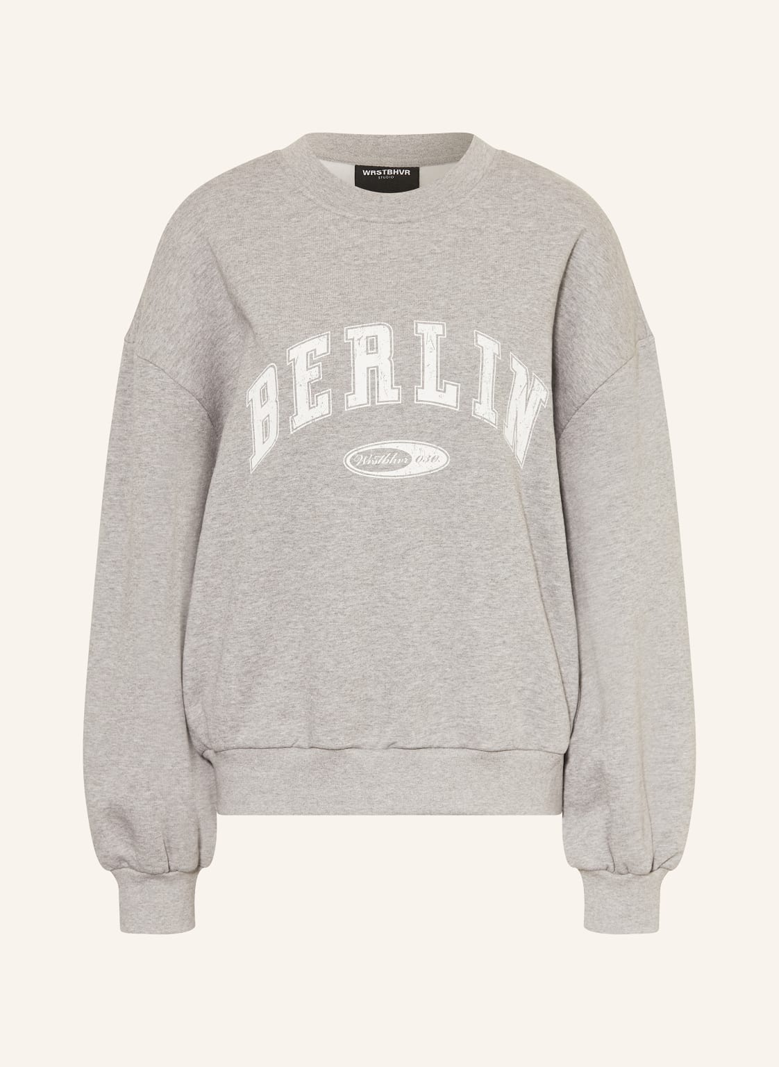 Wrstbhvr Oversized-Sweatshirt Loana grau von WRSTBHVR